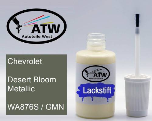 Chevrolet, Desert Bloom Metallic, WA876S / GMN: 20ml Lackstift, von ATW Autoteile West.